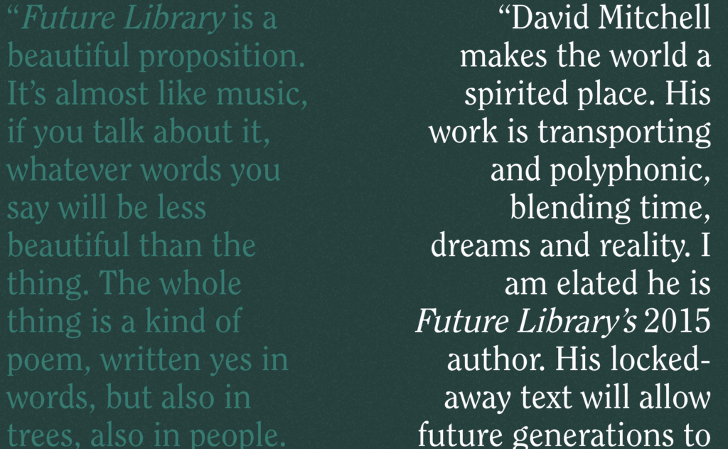 Katie Patterson - The Future Library 1